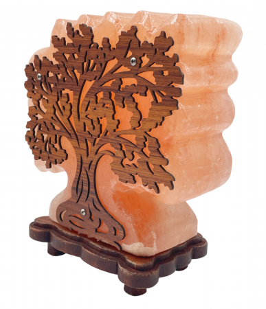 Lampa cu sare Himalaya TREE OF LIFE, 14x22cm [1]