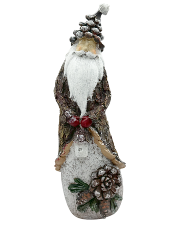 SWEET WONDERLAND - Moș Crăciun decorativ cu felinar COUNTRY, 30cm