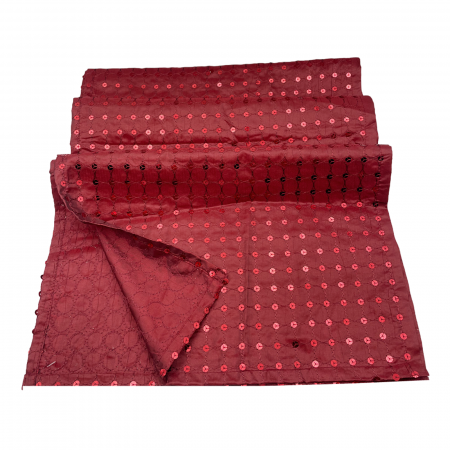 DECORATIUNI CRACIUN - Napron de masa CHARM, Burgundy, 40x180cm