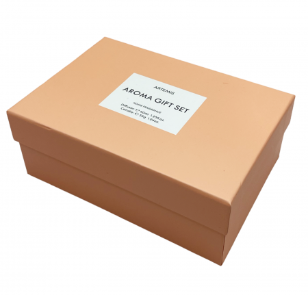 Set cadou Difuzor cu betisoare & Lumanare ARTEMIS, Piersica [1]