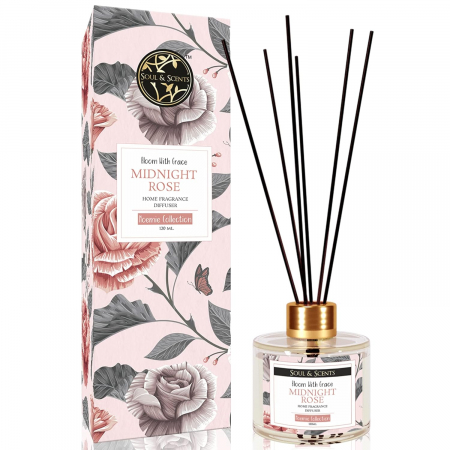 Aromaterapie - Odorizant camera cu betisoare MIDNIGHT ROSE, S&S India