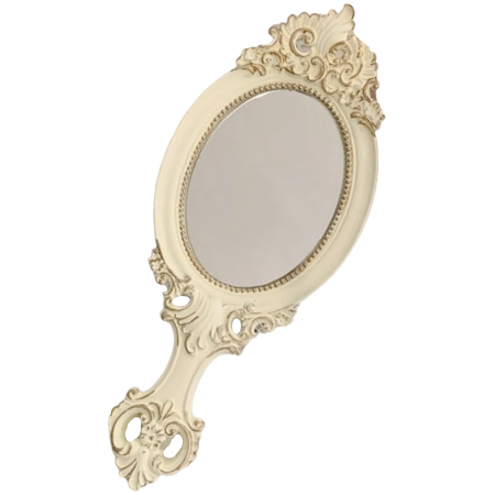 HOME & DECO - Oglinda de mana EPOQUE, Crem, 11x26cm