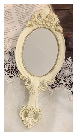 Oglinda de mana EPOQUE, Crem, 11x26cm [2]