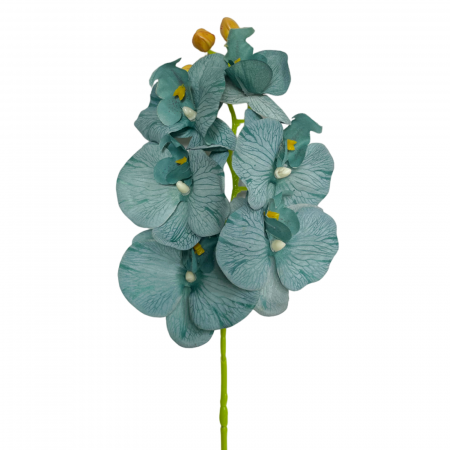 Orhidee artificiala GLORIA, Turcoaz, 60cm