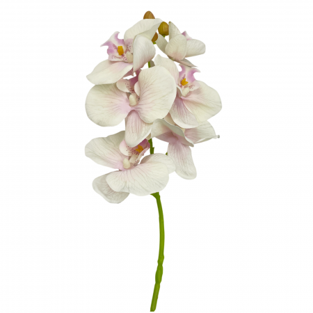 Flori Artificiale - Orhidee artificiala GLORIA, Alb roz, 60cm