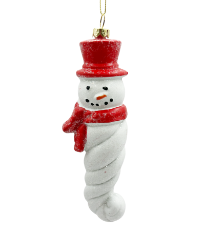 Globuri De Brad - Ornament Acadea Om de Zapada JOY, Alb, 15cm
