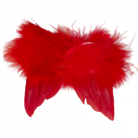 DECORATIUNI CRACIUN - Ornament brad Aripi de Inger ELSA, Rosu, 11cm