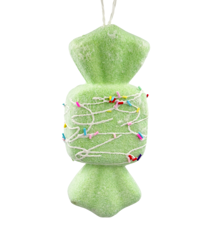 GLOBURI & FLORI DE BRAD - Ornament brad Craciun Bomboana verde