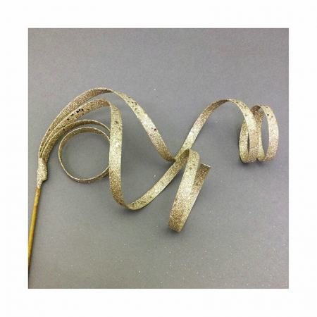 Ornament brad Craciun CURLY, Auriu, 30cm [2]