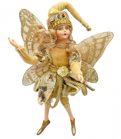 CRACIUN MAGIC - Ornament brad Craciun Zana FAY, Auriu, 30cm
