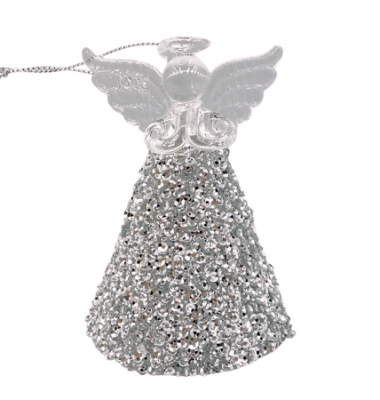 Globuri De Brad - Ornament Craciun Inger ELSA, Argintiu, 10cm