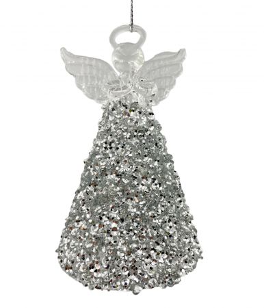 Ornament Craciun Inger ELSA, Argintiu, 10cm [1]
