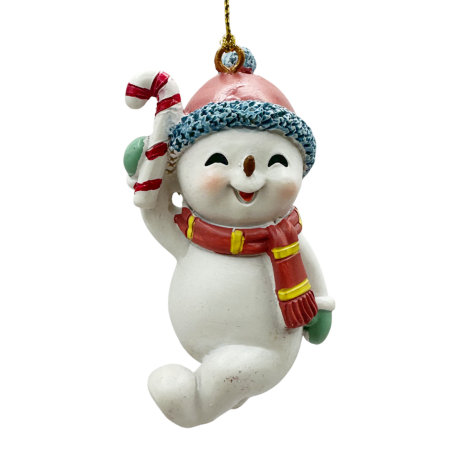 Colectia Clasic - Ornament Craciun - Om de Zăpadă cu acadea SNOWY