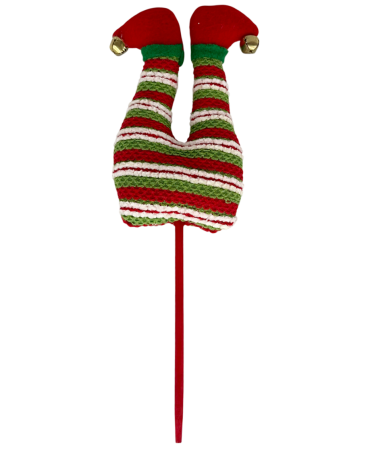Ornament brad Craciun SANTA'S LEGS, Rosu, 10x16cm [1]