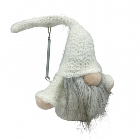 Ornament Craciun Spiridus FAY, Alb, 13cm [2]
