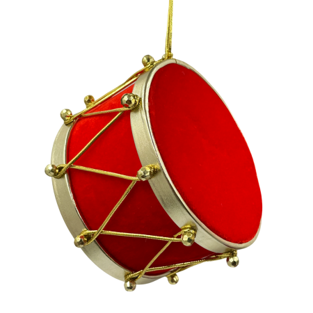 GLOBURI & FLORI DE BRAD - Ornament brad Craciun Toba CHARM, Rosu, 16x9.5cm