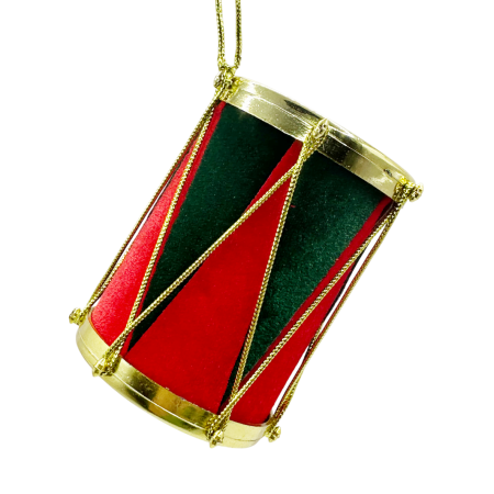 Ornament brad Craciun Toba CHARM, Rosu/ Verde, 7x10cm [1]