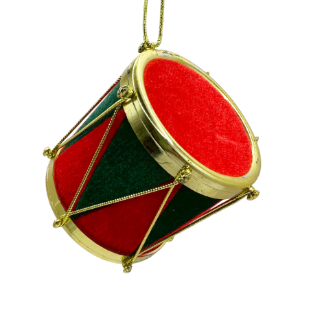 GLOBURI & FLORI DE BRAD - Ornament brad Craciun Toba CHARM, Rosu/ Verde,