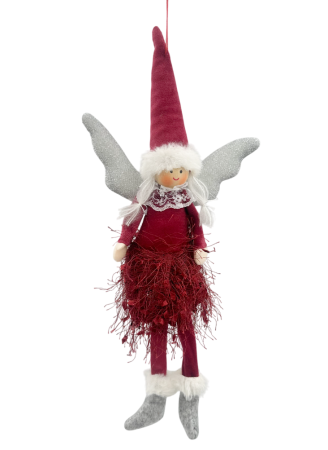 Ornament brad Craciun Zana ELISE, Burgundy, 30cm [1]