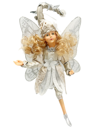 Ornament brad Craciun Zana FAY, Sampanie, 30cm [1]