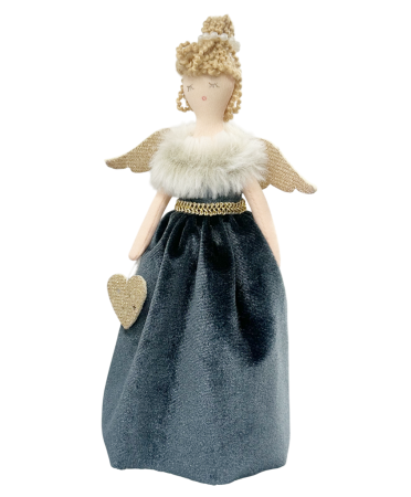 Ornament brad Craciun - Zana ZORA, Albastru, 20cm [1]