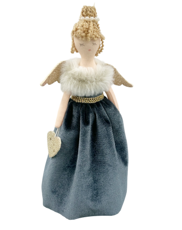 Ornament brad Craciun - Zana ZORA, Albastru, 20cm