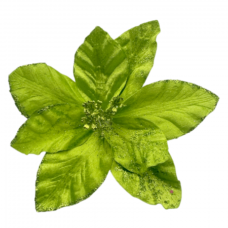 Colectia Verde & Menta & Paun - Ornament brad Craciunita BELLA, Verde Lime, 23cm