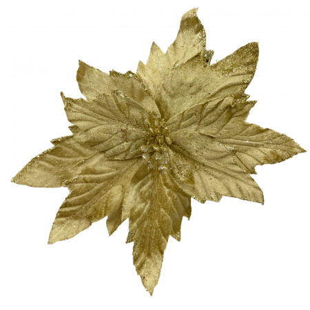 Ornament brad Craciunita BRIGHT, Auriu [1]