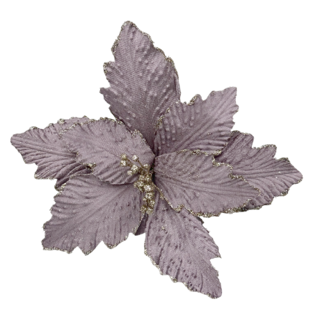 GLOBURI & FLORI DE BRAD - Ornament brad Craciunita CAROL, Mov prafuit, 25cm