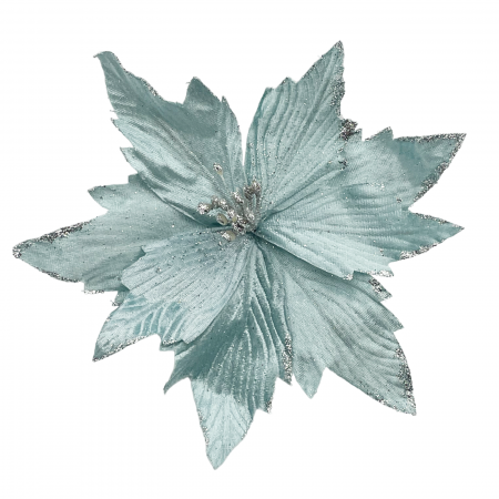 Colectia Albastru & Bleu & Turcoaz - Ornament brad Craciunita CHRISSY, Albastru, 21cm