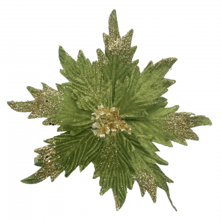 Colectia Verde & Menta & Paun - Ornament brad Craciunita CHRISSY, Verde olive, 23cm