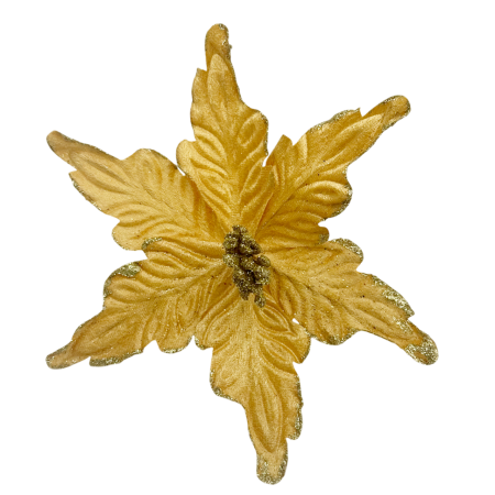 Ornament brad Craciunita EVE, Auriu, 22cm