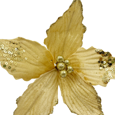 Ornament brad Craciunita HOPE, Auriu, 16cm [1]