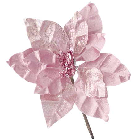 Ornament brad Craciunita HOPE, Roz, 18cm [2]