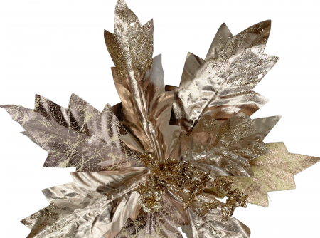 Ornament brad Craciunita JOLIE, Sampanie roz, 30cm [1]