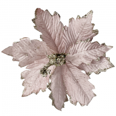 Colectia Roz & Mov - Ornament brad Craciunita JOY, Roz pudra, 25cm