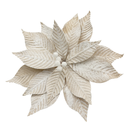 GLOBURI & FLORI DE BRAD - Ornament brad Craciunita ROYAL, Sampanie caramel, 30cm