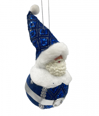 Ornament brad DEAR SANTA, Albastru, 14cm [1]