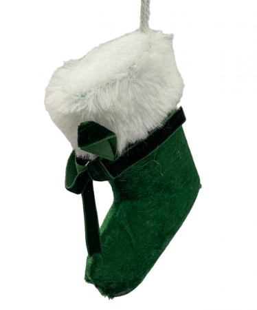 Ornament brad Craciun Soseta CHARM, Verde, 13cm [2]
