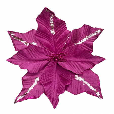 Colectia CANDY LAND - Ornament brad Craciunita BEAUTY, Fucsia, 24cm