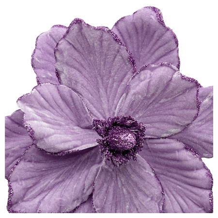 Floare decorativă mov cu sclipici [1]