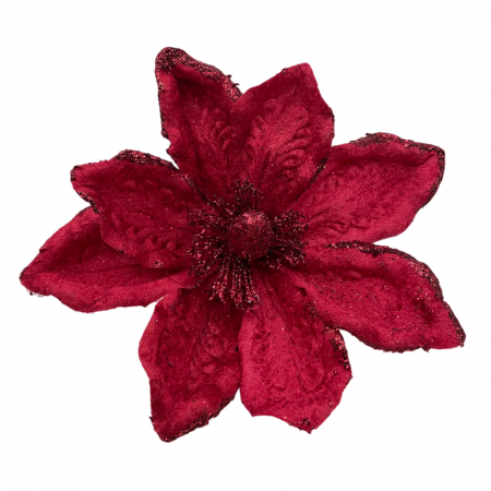 Colectia Rosu & Burgundy - Ornament brad Magnolie GRACE, Burgundy