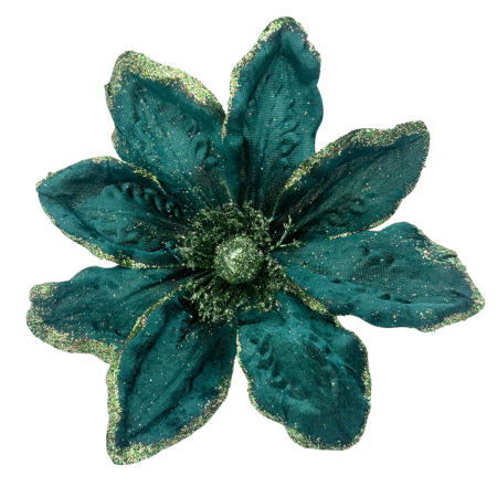 Ornament brad Magnolie GRACE, Verde inchis, 23cm [1]