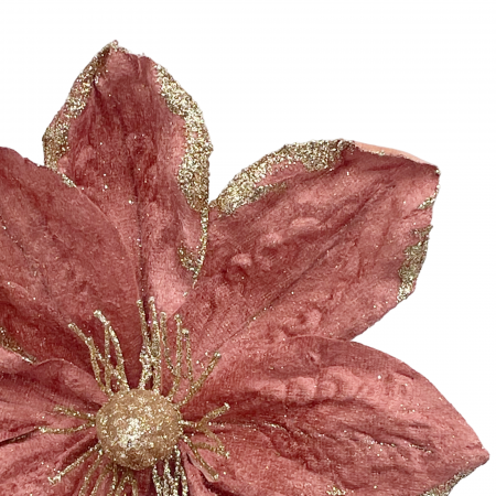 Ornament brad Magnolie GRACE, Roz prafuit, 22cm [1]