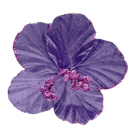 Colectia Roz & Mov - Ornament brad Magnolie HOPE, Mov deschis, 15cm