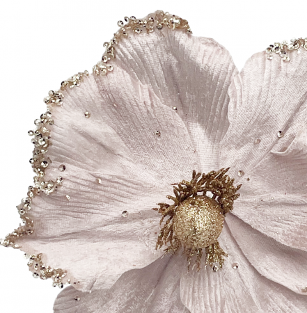 Ornament brad Magnolie JOLLY, Roz, 20cm [1]