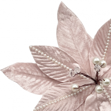 Ornament brad Craciunita REINA, Roz deschis, 25cm [1]