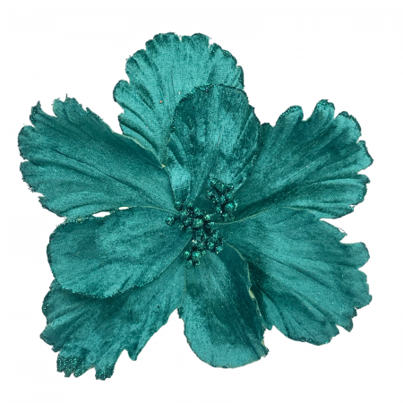 Ornament brad Magnolie BELLE, Verde paun, 22cm [1]