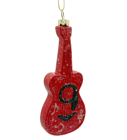 Ornament brad Chitara JOY, Rosu, 12cm [1]
