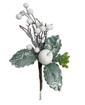 Ornament Craciun ASTRID, Alb, 22cm